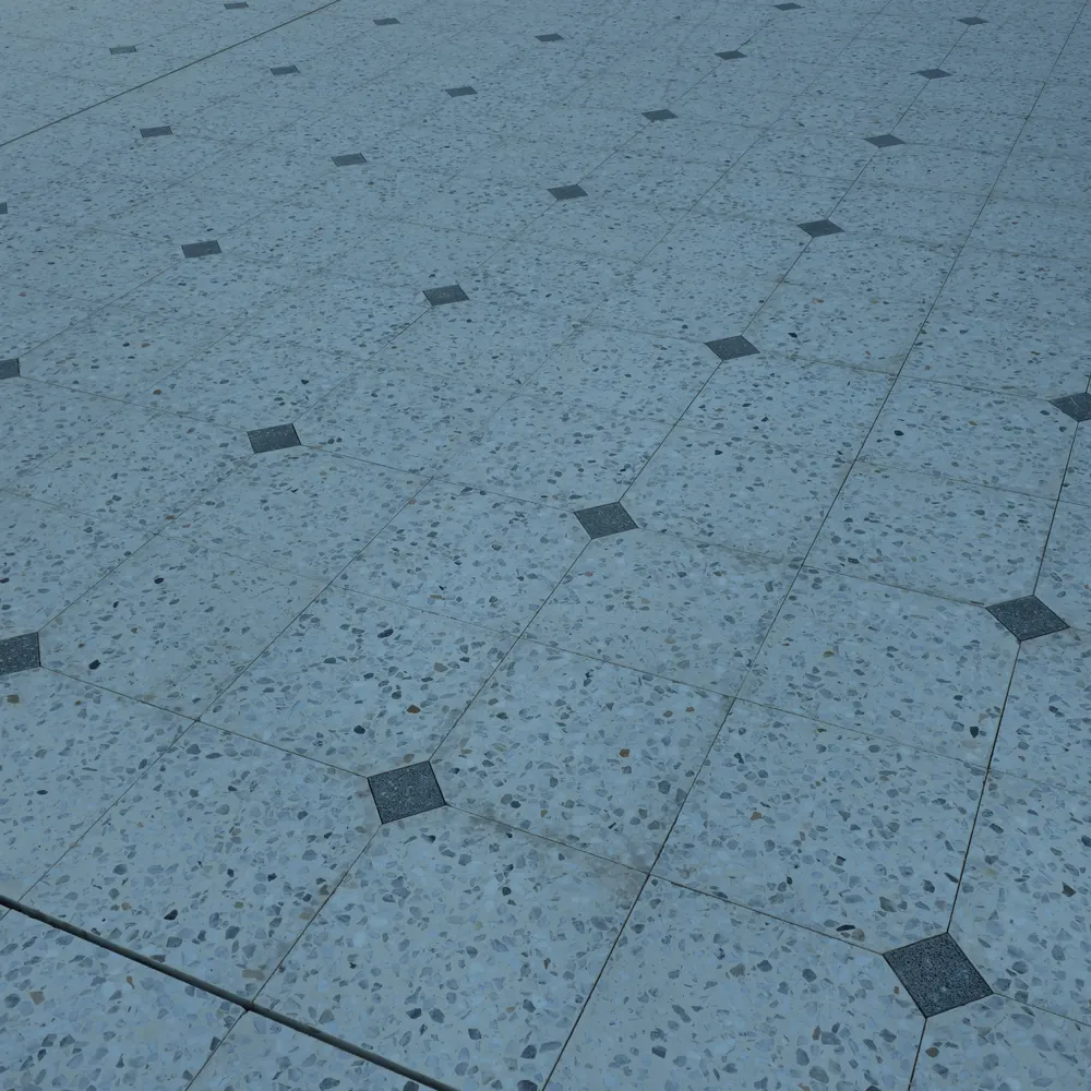 Diamond terrazzo