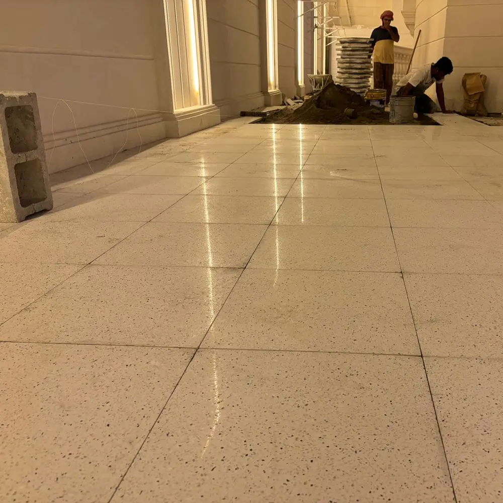 Residential terrazzo floor