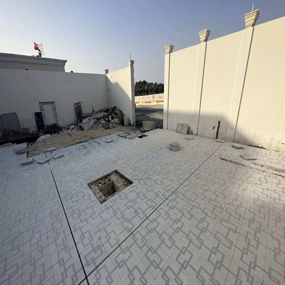 Shotblast outdoor area